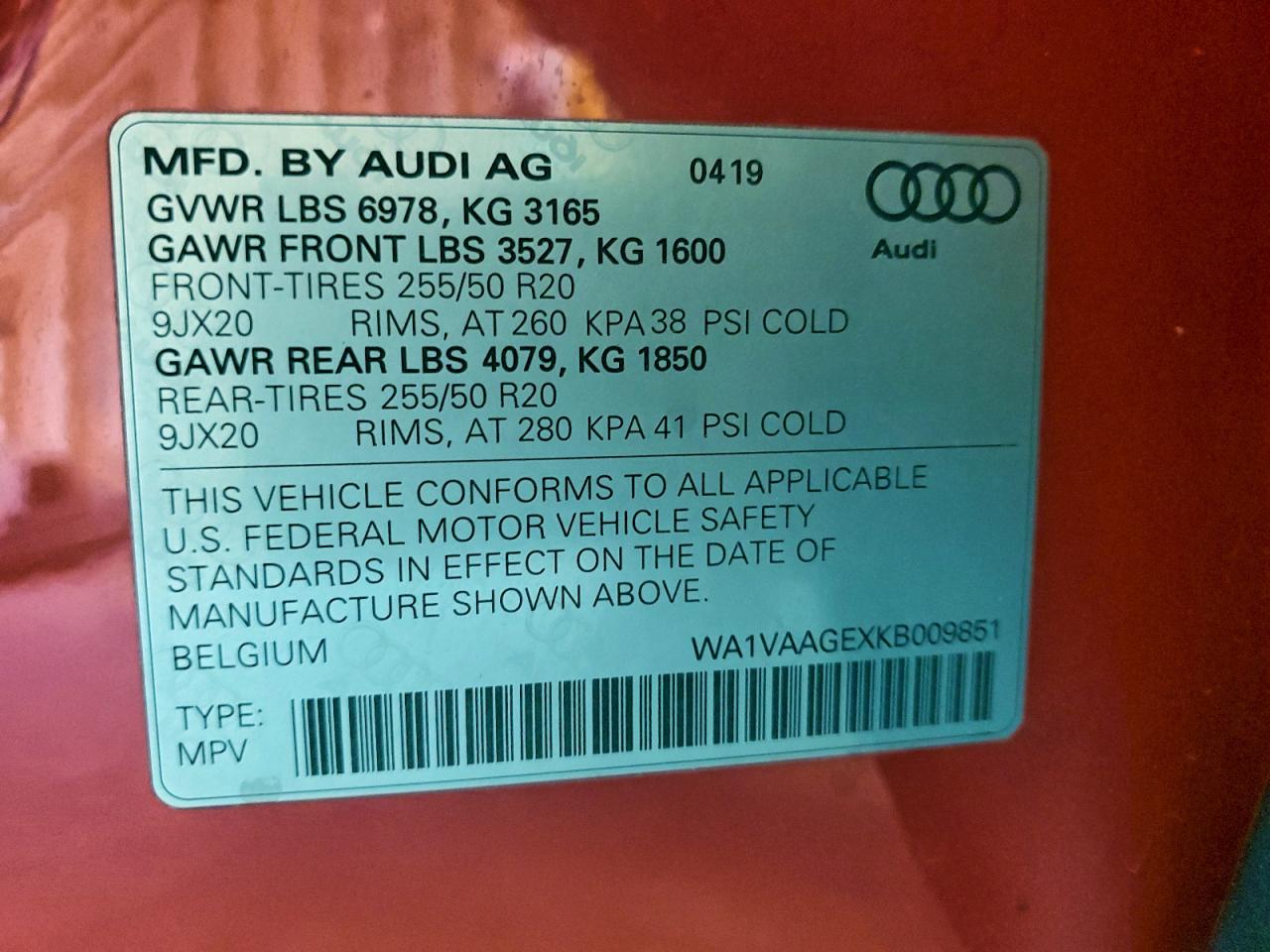 2019 AUDI E-TRON PRESTIGE photo 13