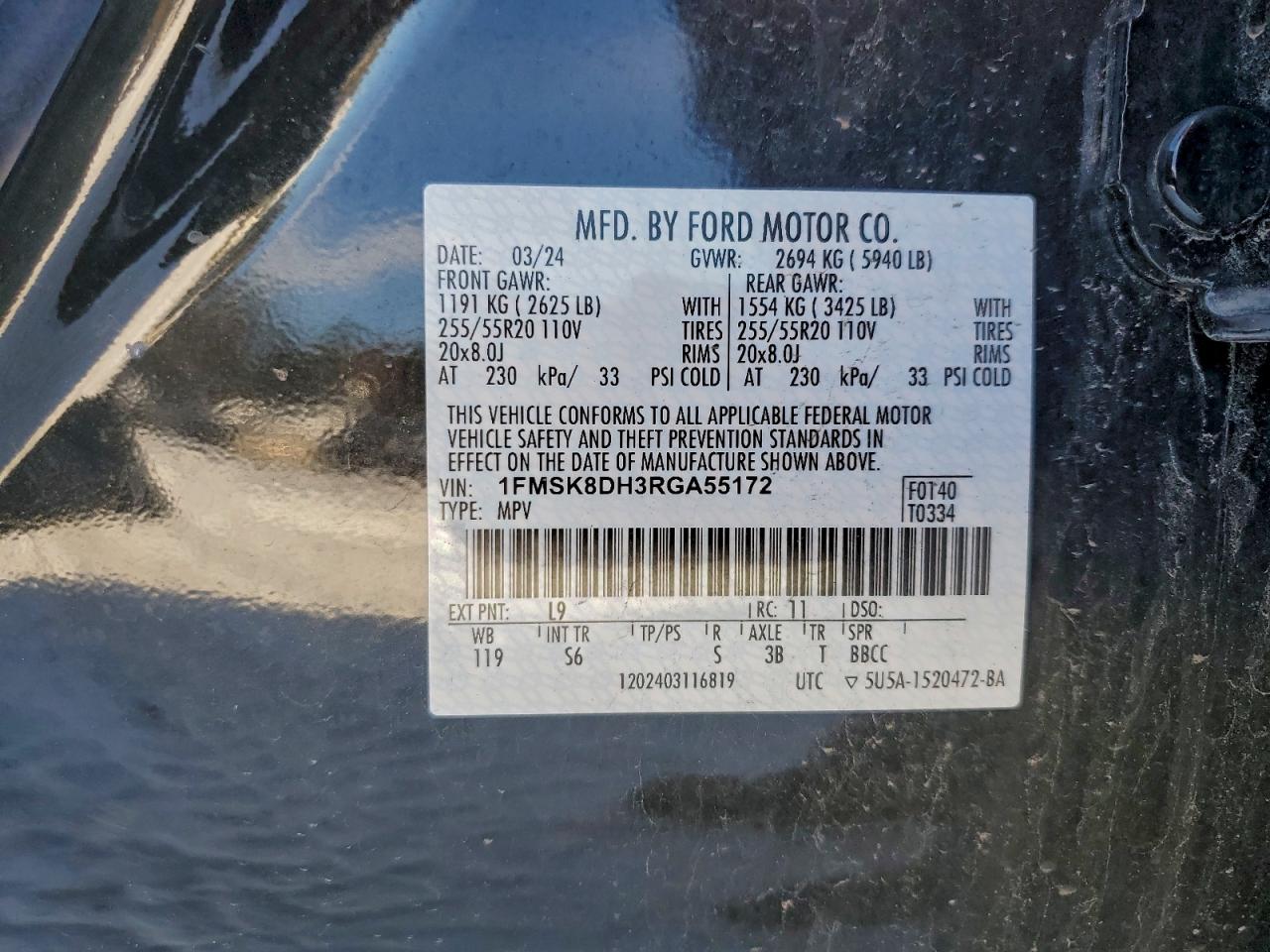 2024 FORD EXPLORER XLT photo 13
