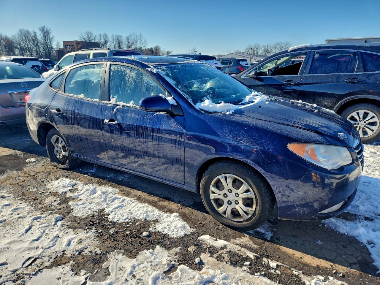 2010 HYUNDAI ELANTRA BLUE photo 4