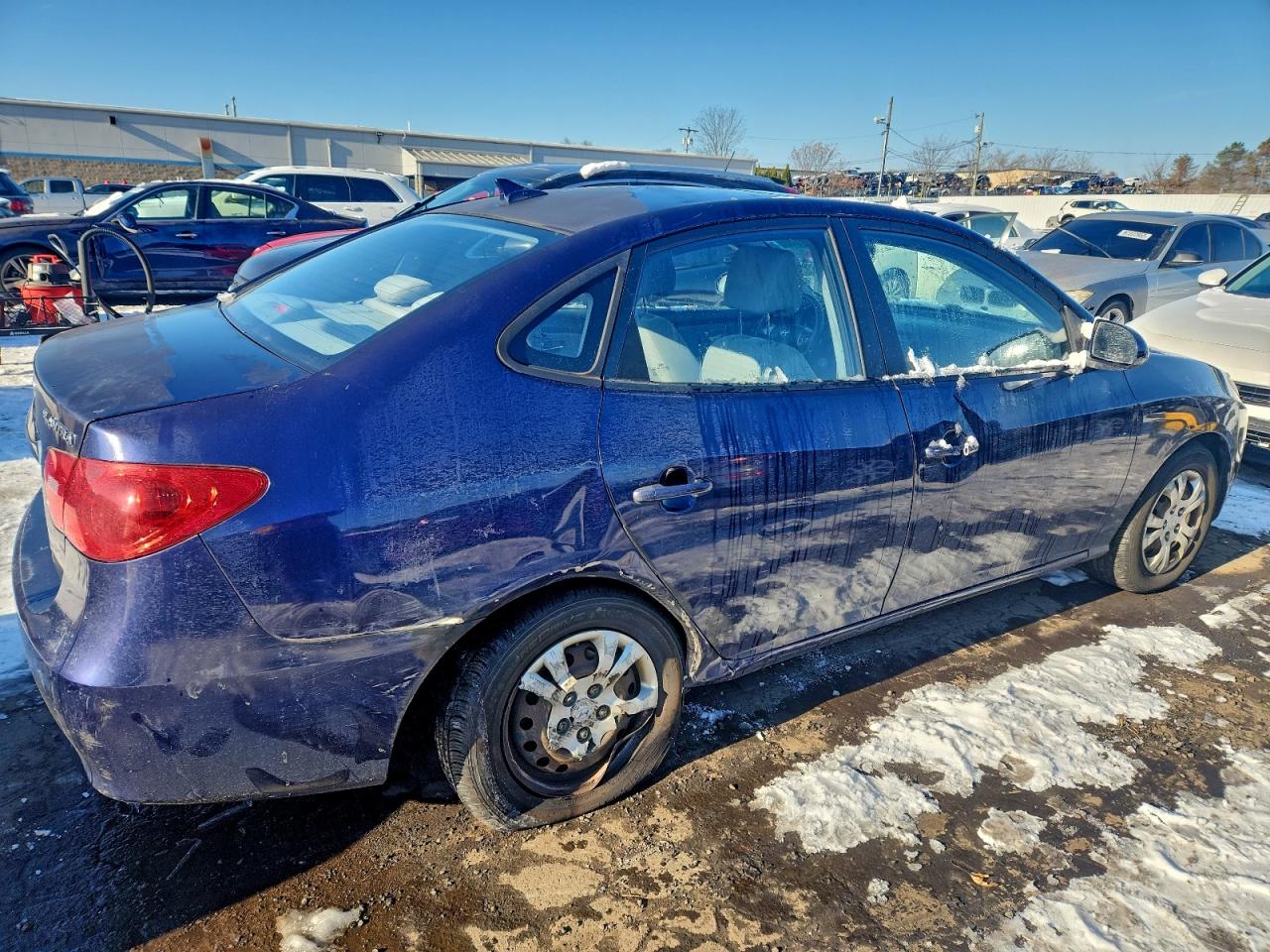 2010 HYUNDAI ELANTRA BLUE photo 3