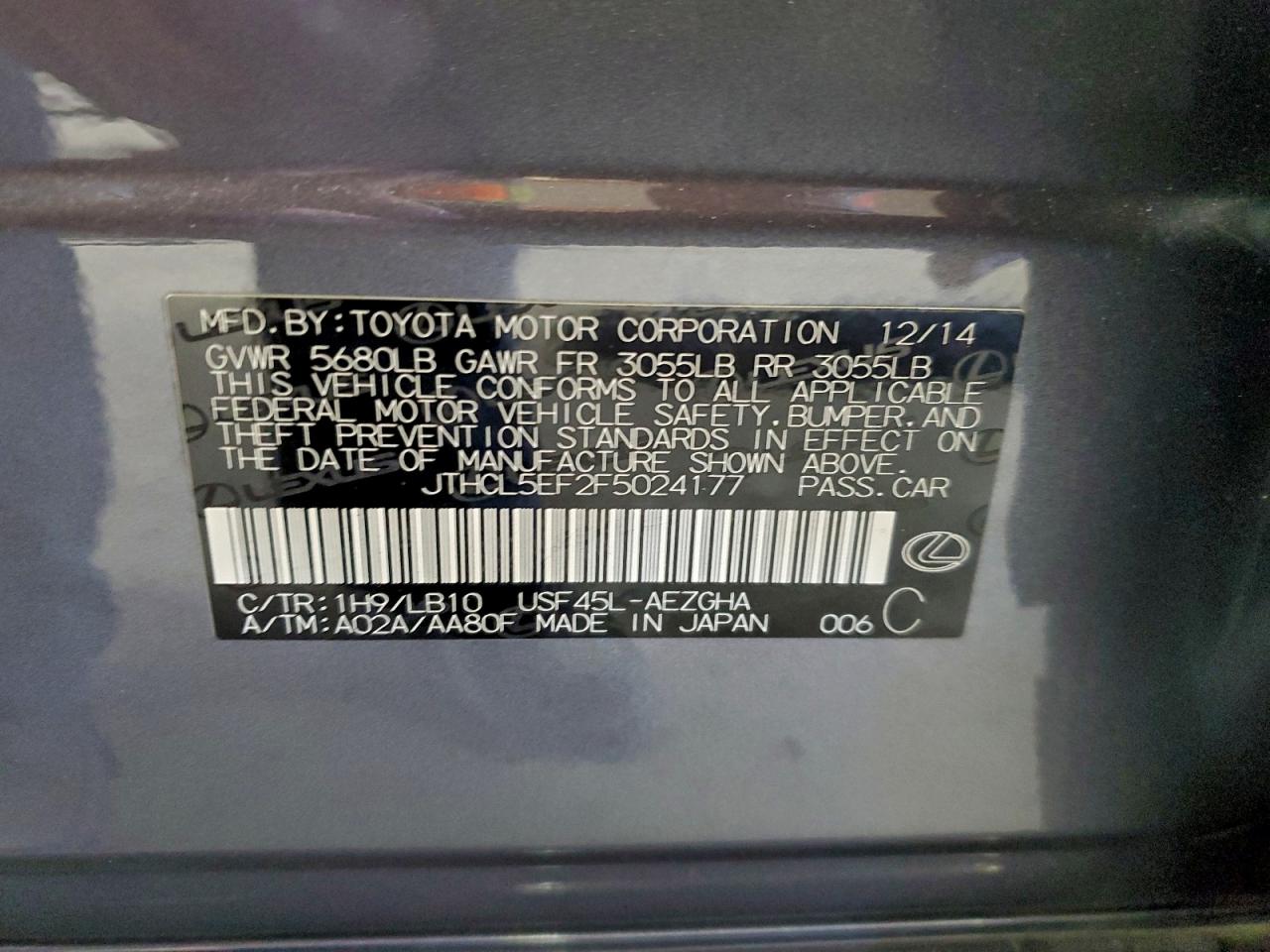 2015 LEXUS LS 460 photo 13