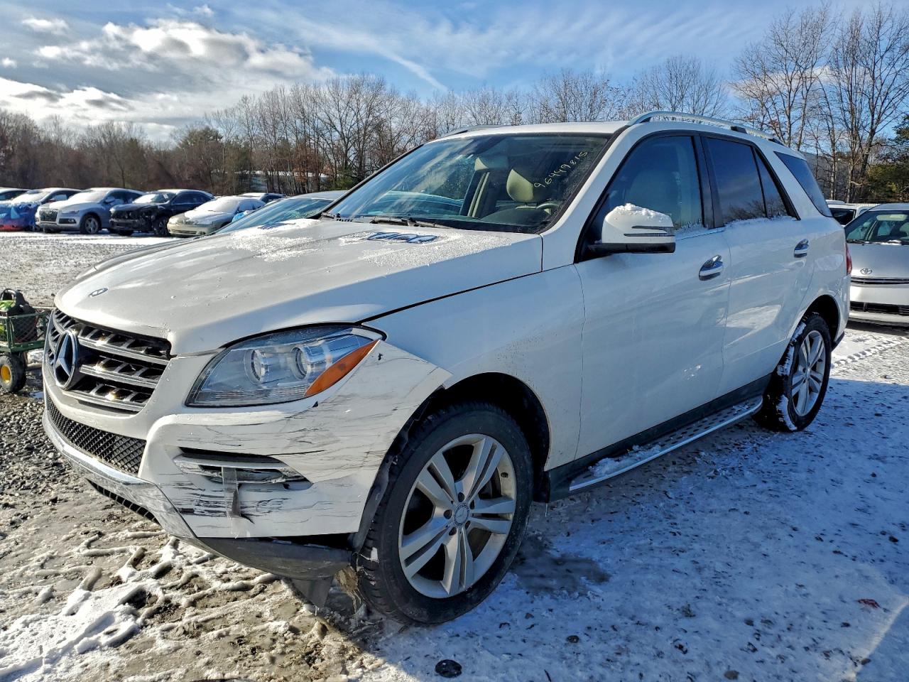 2015 MERCEDES-BENZ ML 350 4MATIC — FRONT END damage — photo 1