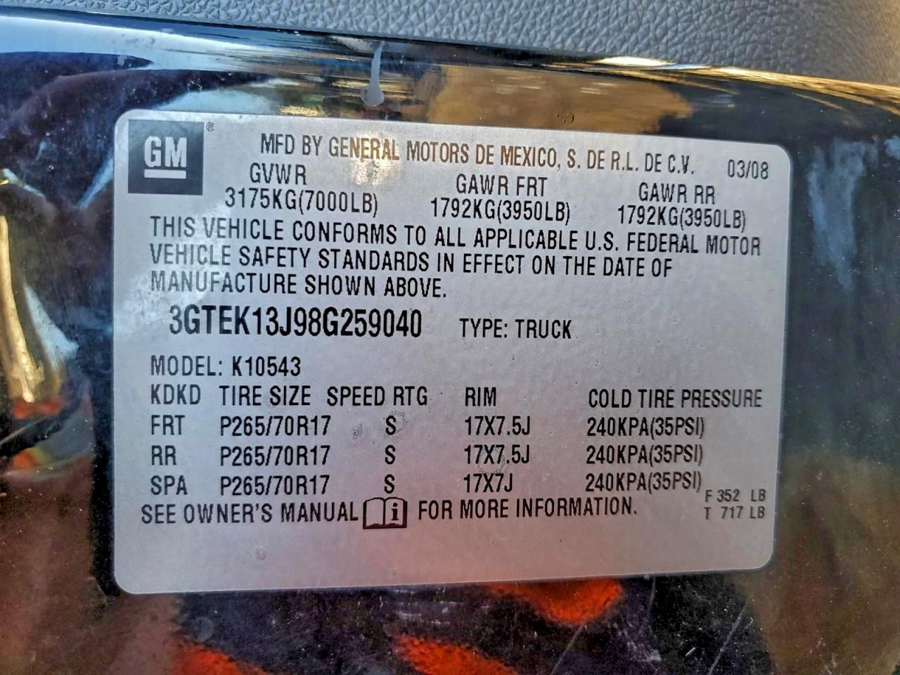 2008 GMC SIERRA K1500 photo 12
