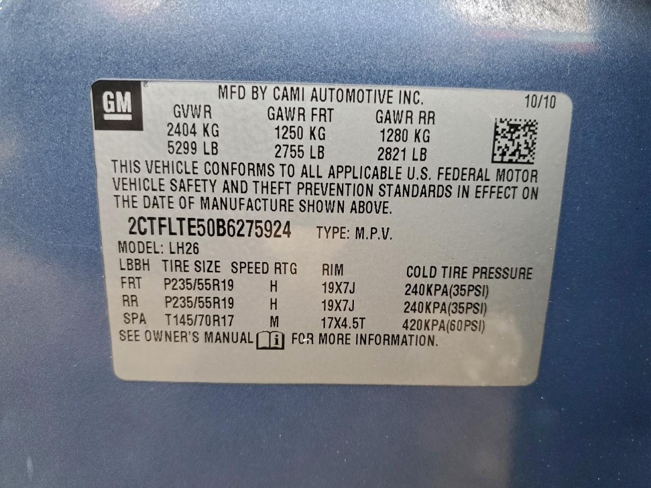 2011 GMC TERRAIN SLE photo 13