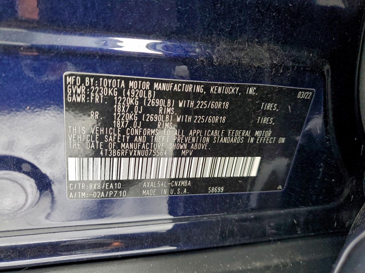 2022 TOYOTA RAV4 XLE PREMIUM photo 14