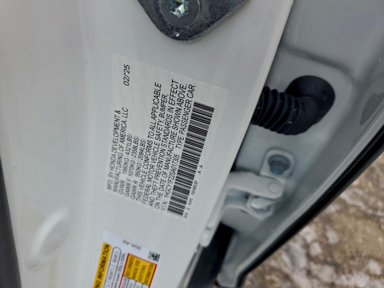 2025 HONDA ACCORD LX photo 12