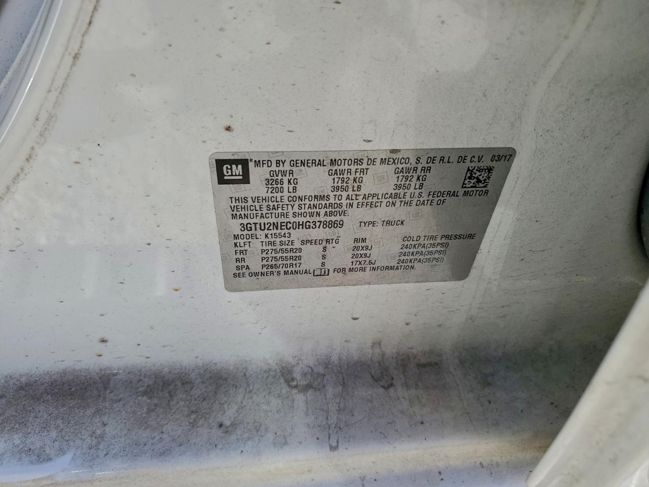 2017 GMC SIERRA K1500 SLT photo 12