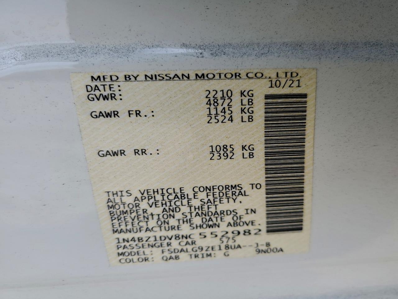 2022 NISSAN LEAF SL PLUS photo 12