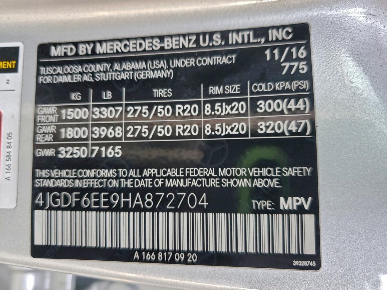 2017 MERCEDES-BENZ GLS 450 4MATIC photo 13