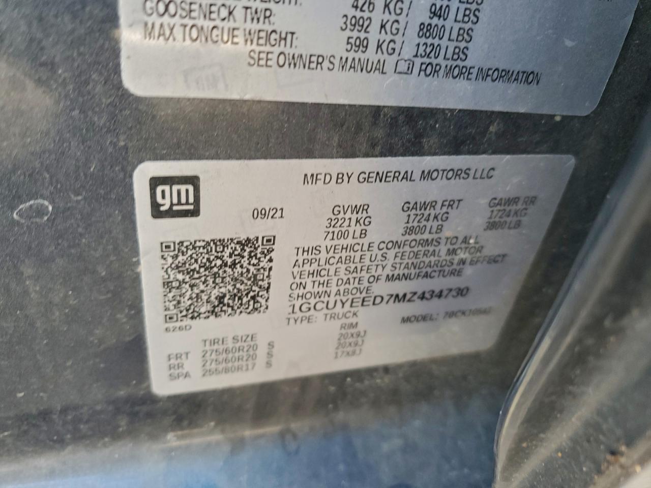 2021 CHEVROLET SILVERADO K1500 RST photo 23