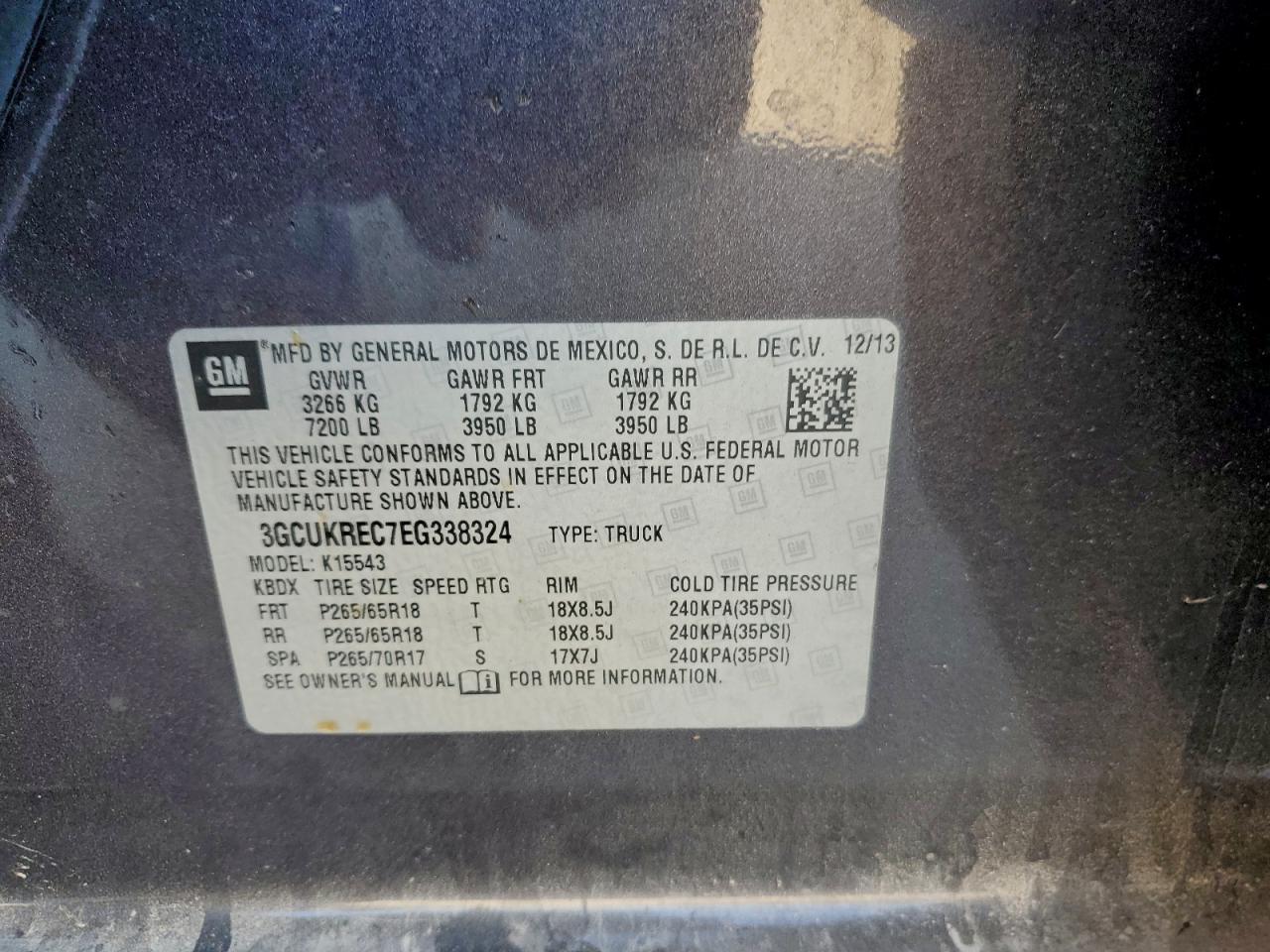 2014 CHEVROLET SILVERADO K1500 LT photo 12
