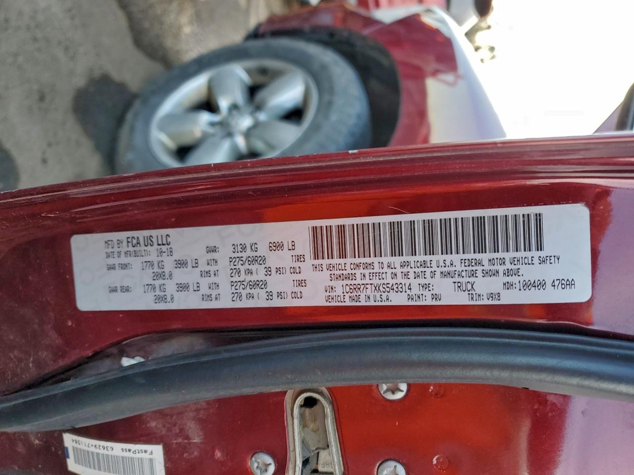 2019 RAM 1500 CLASSIC TRADESMAN photo 12