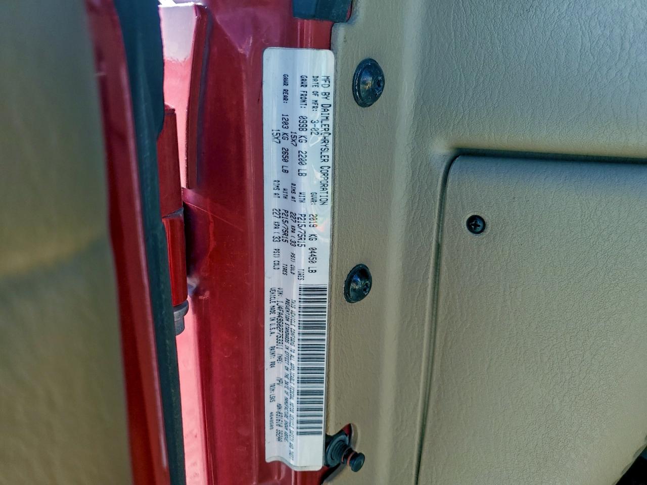 2002 JEEP WRANGLER / TJ SPORT photo 12