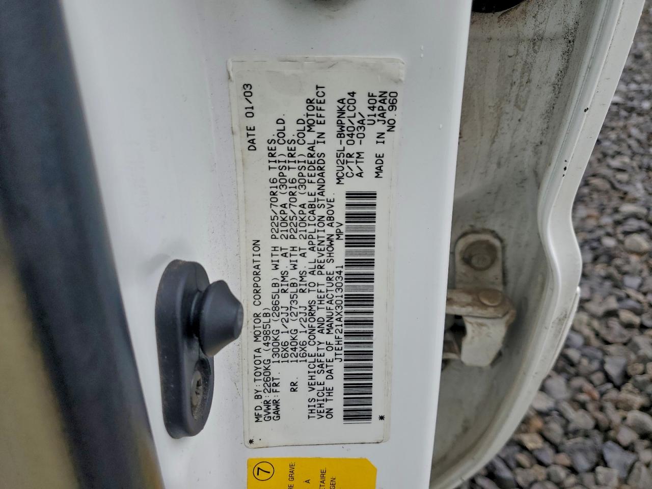 2003 TOYOTA HIGHLANDER LIMITED photo 13