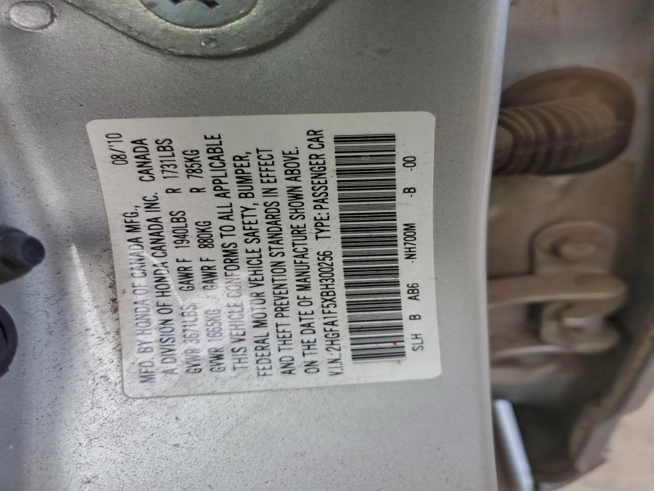 2011 HONDA CIVIC LX photo 13