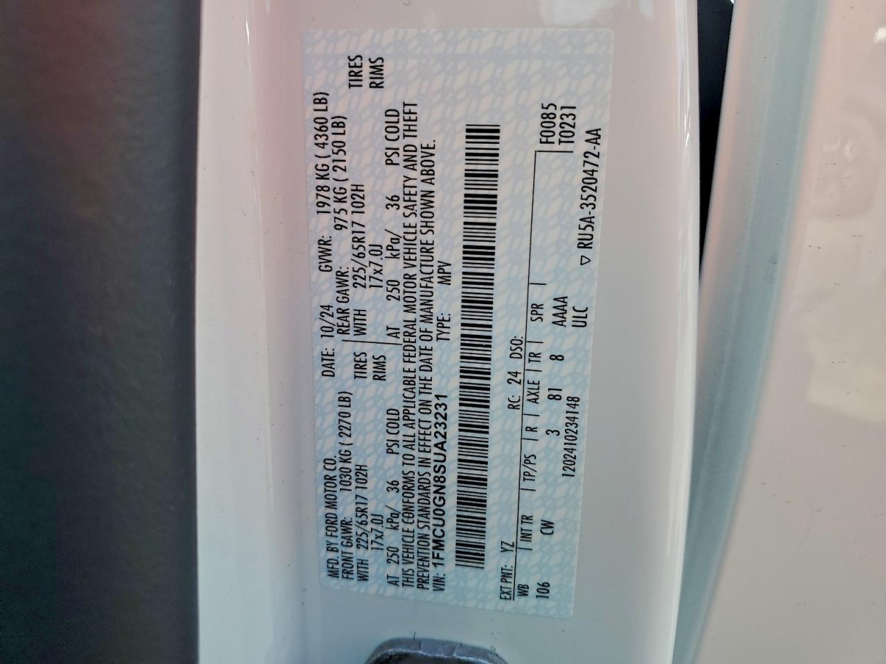 2025 FORD ESCAPE ACTIVE photo 13
