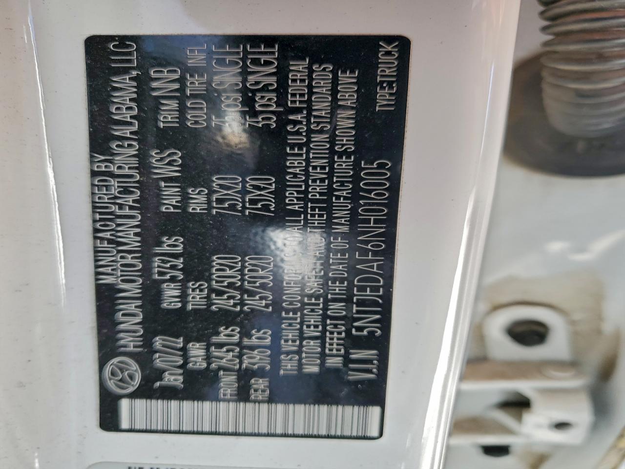 2022 HYUNDAI SANTA CRUZ LIMITED photo 12