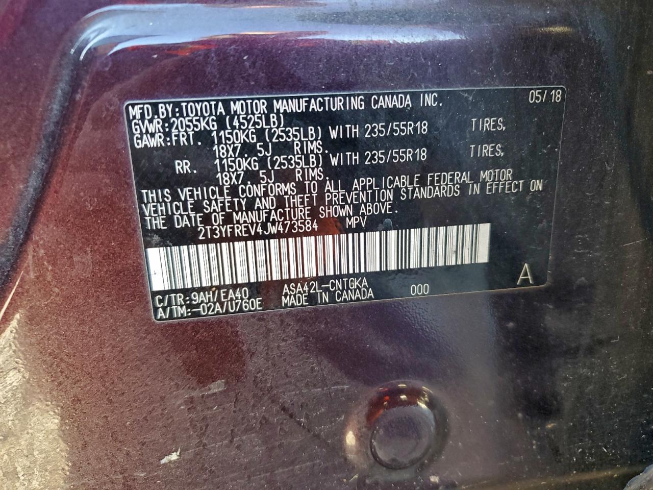 2018 TOYOTA RAV4 LIMITED photo 13