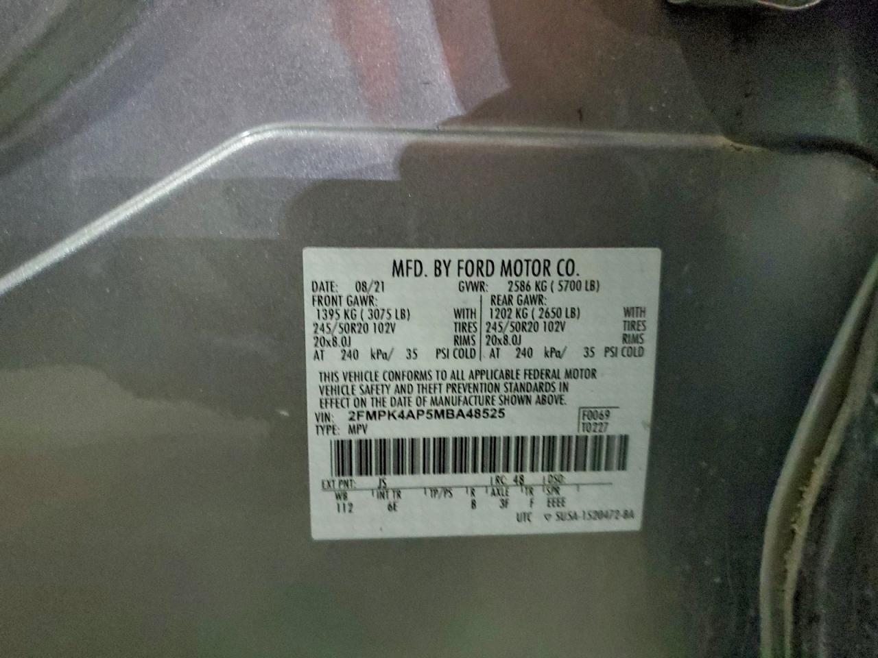 2021 FORD EDGE ST photo 13