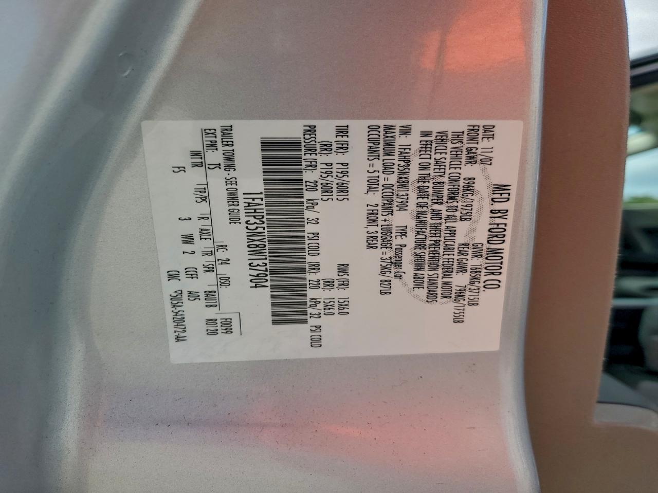 2008 FORD FOCUS SE photo 12