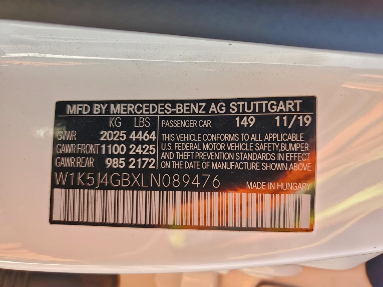 2020 MERCEDES-BENZ CLA 250 photo 12