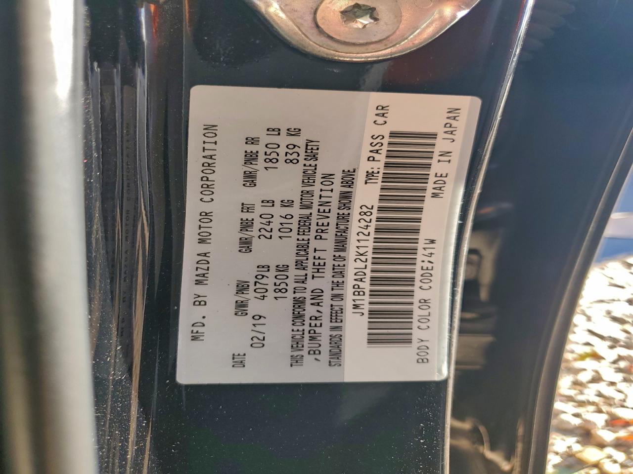 2019 MAZDA 3 PREFERRED photo 12