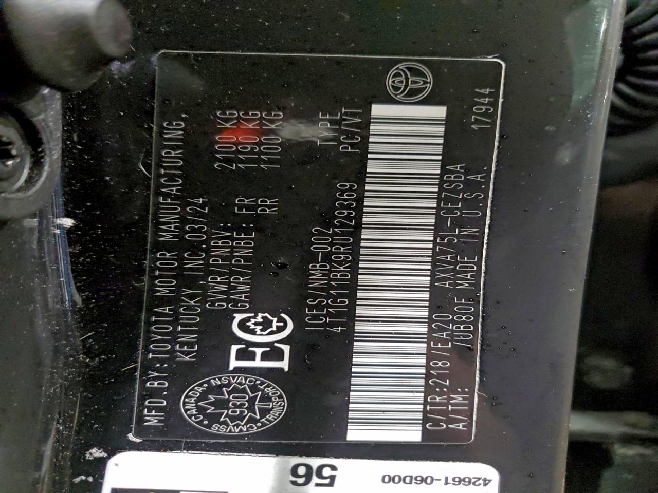 2024 TOYOTA CAMRY SE NIGHT SHADE photo 12
