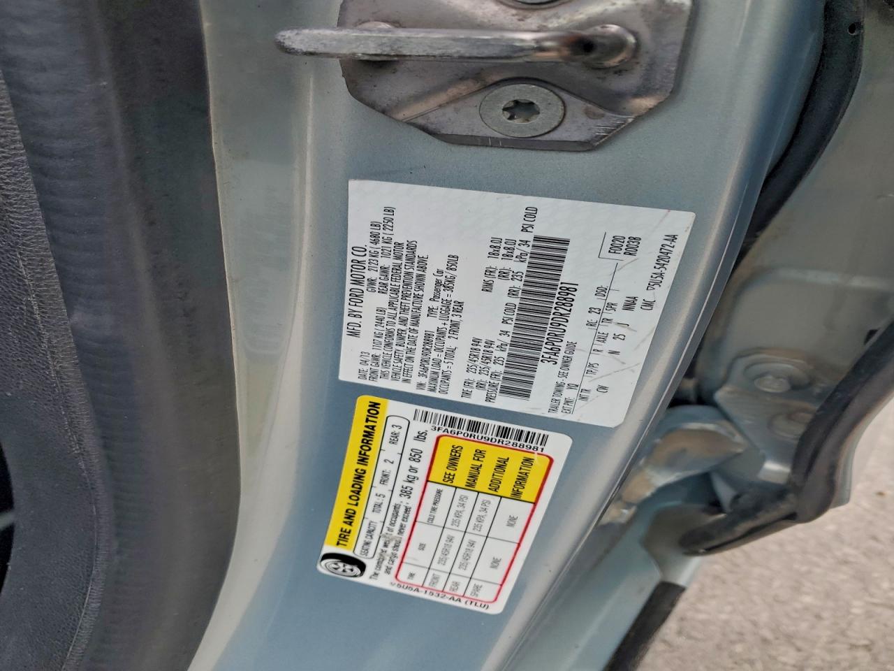 2013 FORD FUSION TITANIUM HEV photo 12