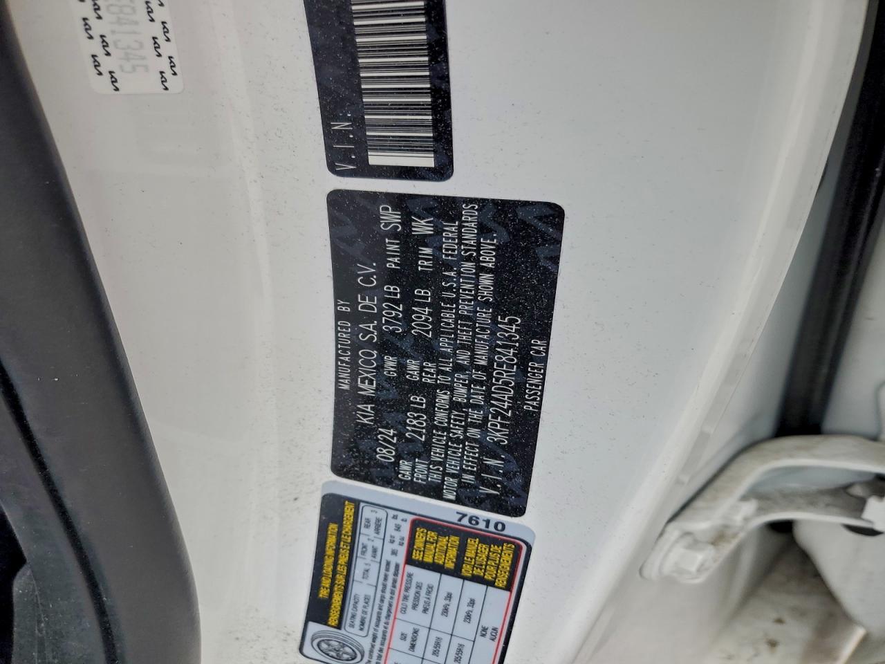 2024 KIA FORTE LX photo 12