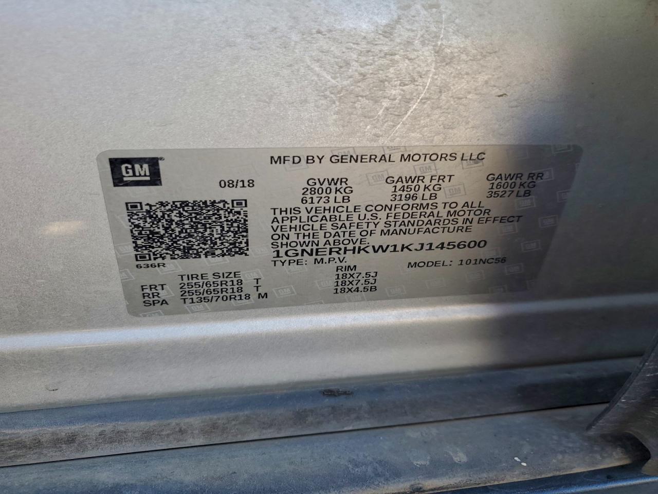 2019 CHEVROLET TRAVERSE LT photo 13