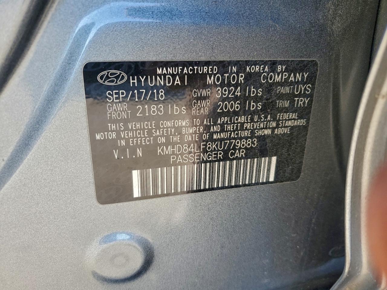 2019 HYUNDAI ELANTRA SEL photo 12