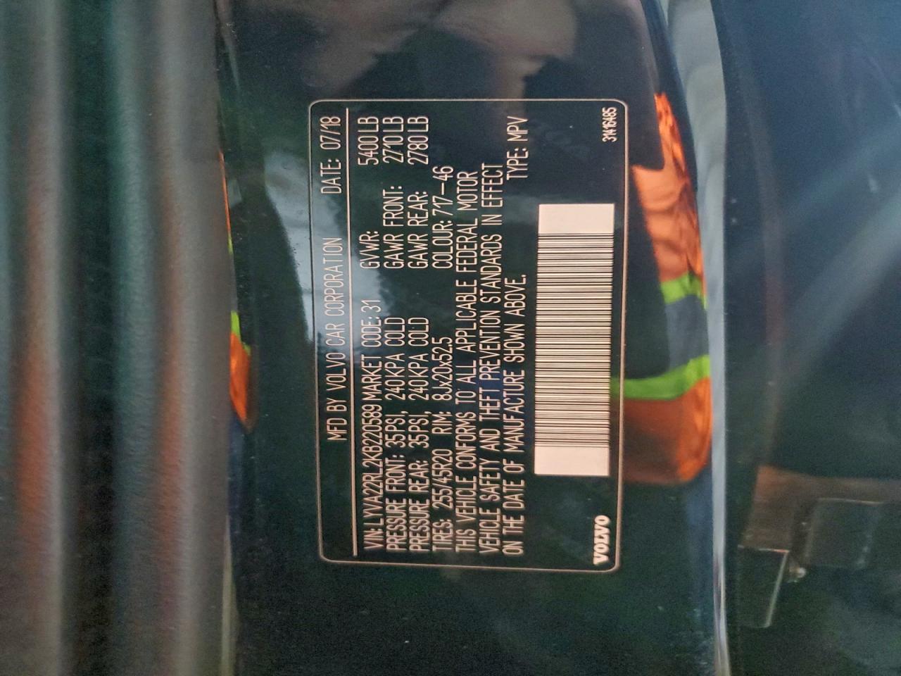 2019 VOLVO XC60 T6 INSCRIPTION photo 34