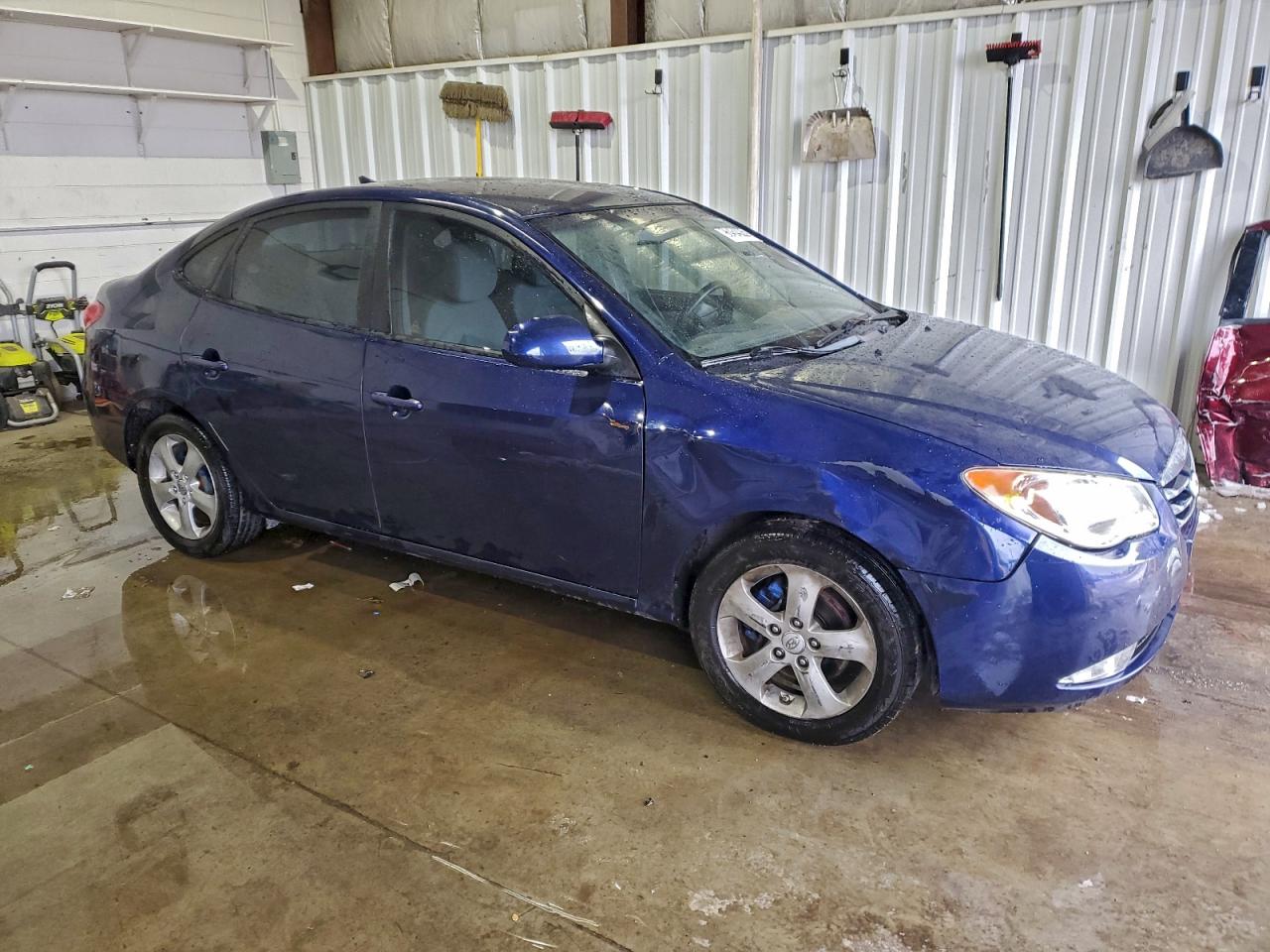 2010 HYUNDAI ELANTRA BLUE photo 4