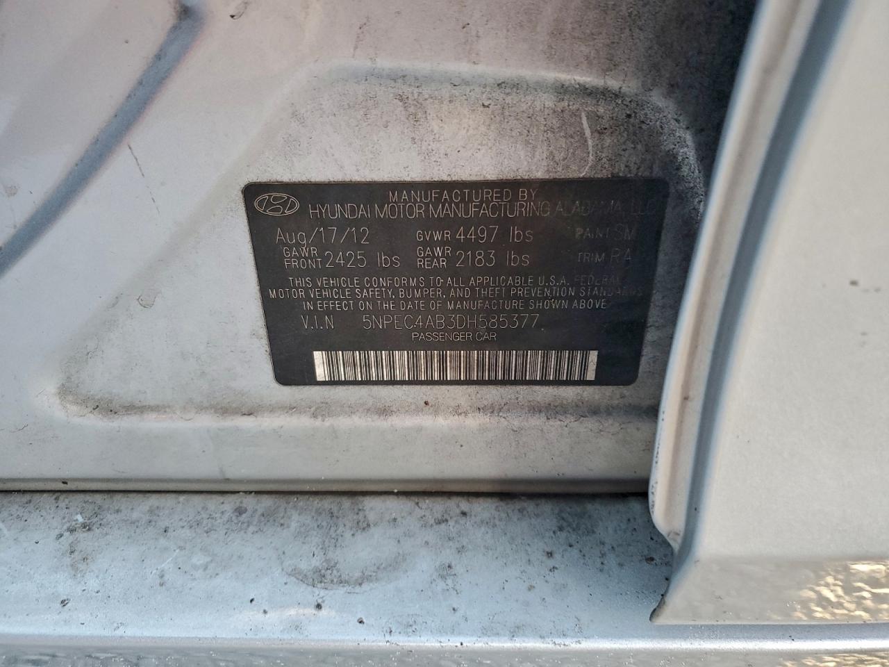 2013 HYUNDAI SONATA SE photo 12