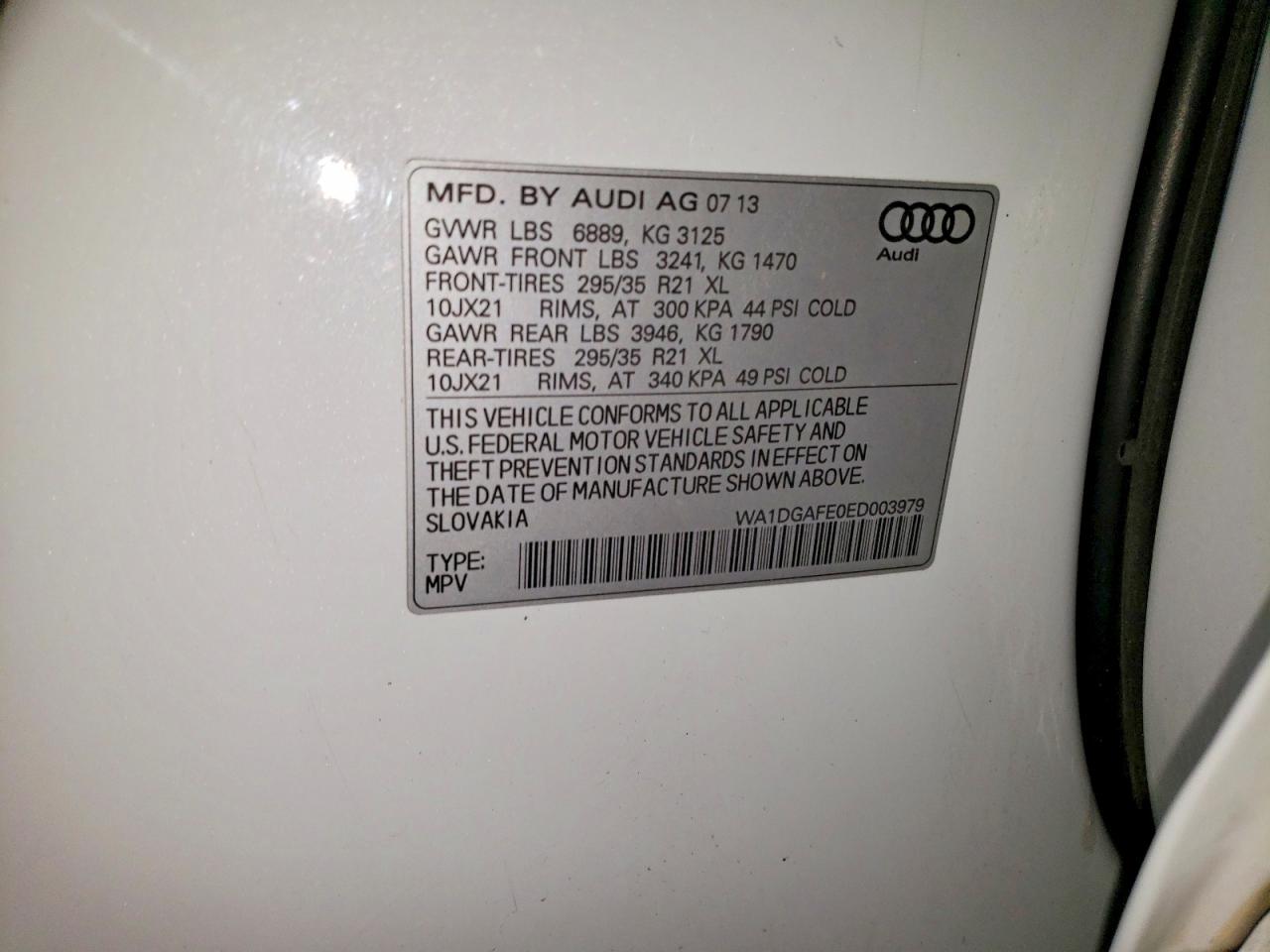 2014 AUDI Q7 PRESTIGE photo 13