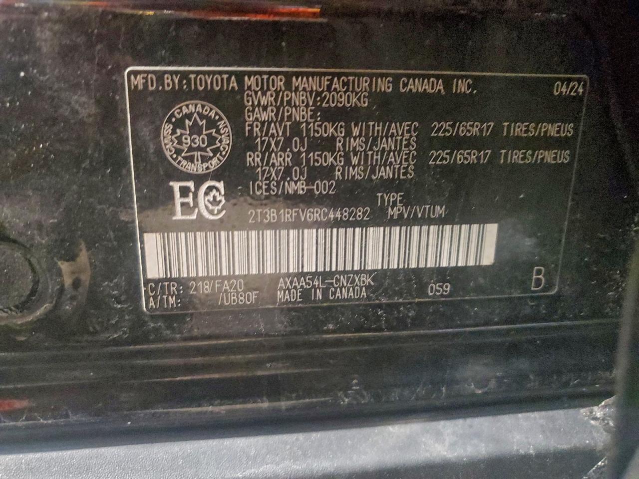 2024 TOYOTA RAV4 LE photo 14