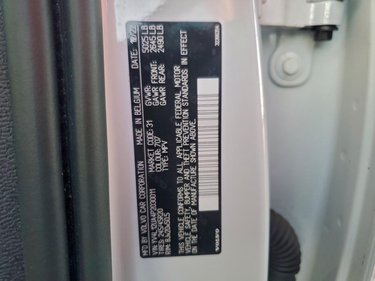 2023 VOLVO XC40 ULTIMATE photo 12