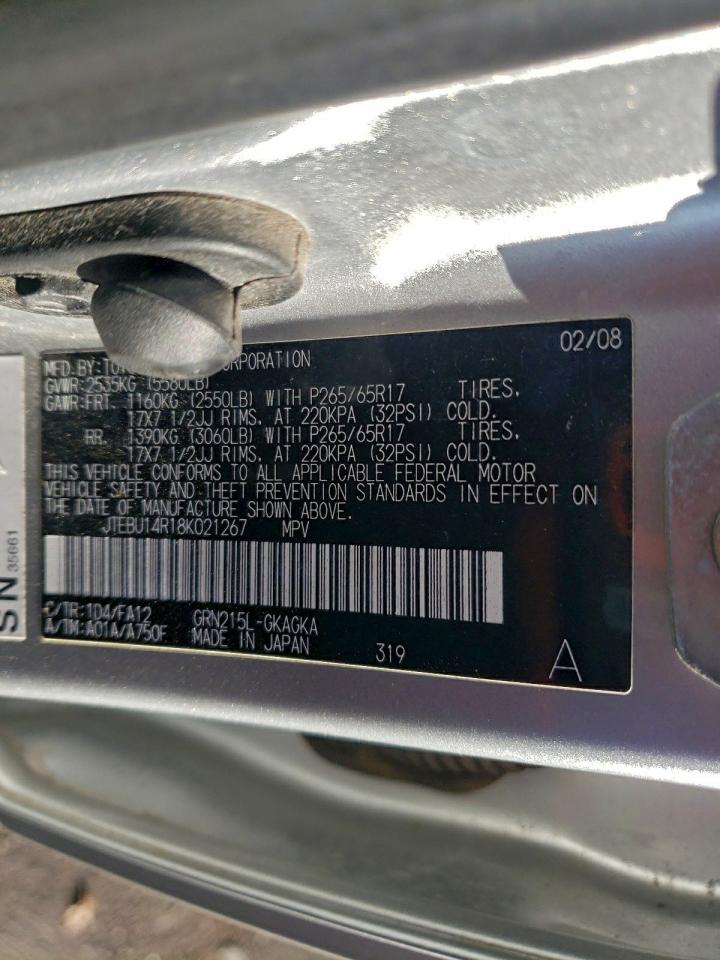 2008 TOYOTA 4RUNNER SR5 photo 12