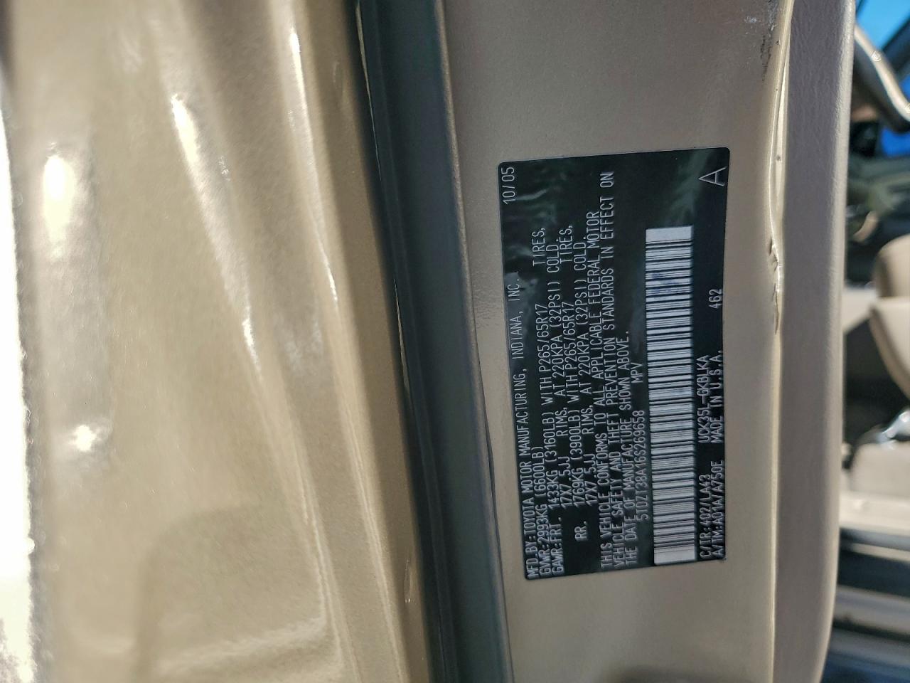 2006 TOYOTA SEQUOIA LIMITED photo 13