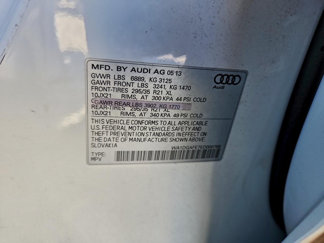 2014 AUDI Q7 PRESTIGE photo 13