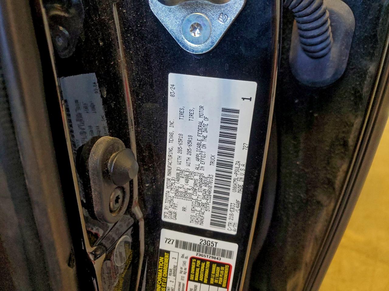 2024 TOYOTA TUNDRA CREWMAX LIMITED photo 12