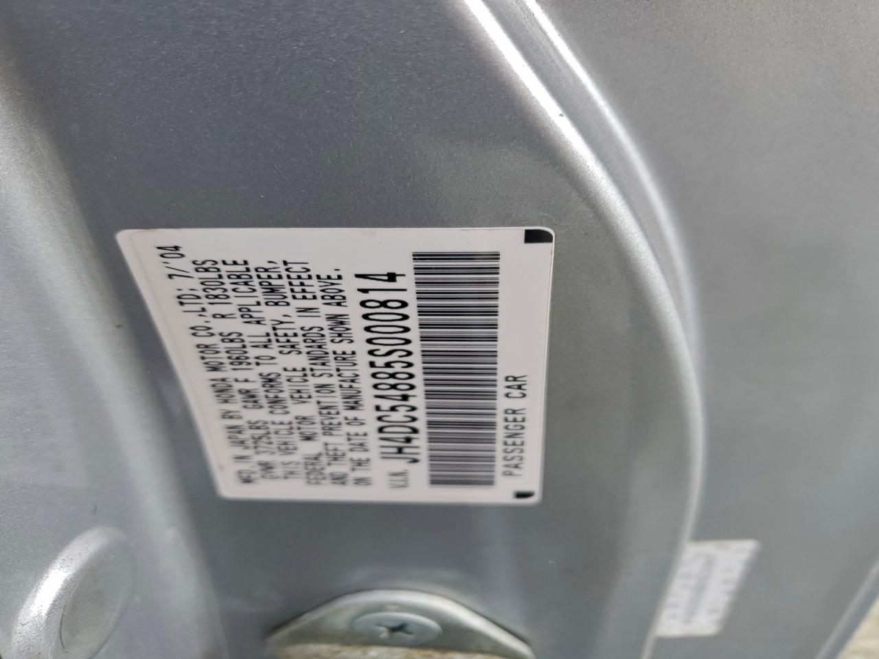 2005 ACURA RSX photo 13