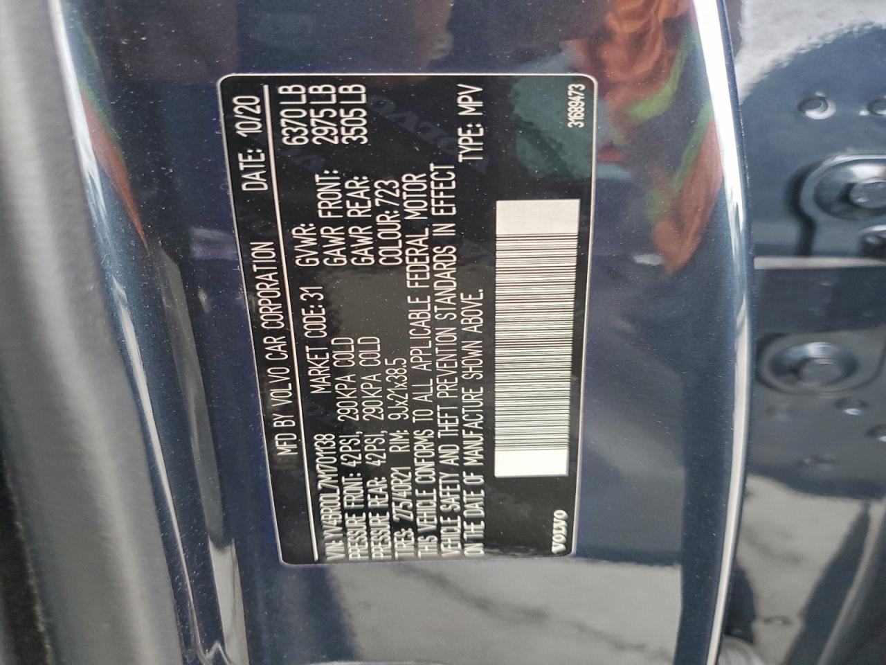 2021 VOLVO XC90 T8 RECHARGE INSCRIPTION photo 12