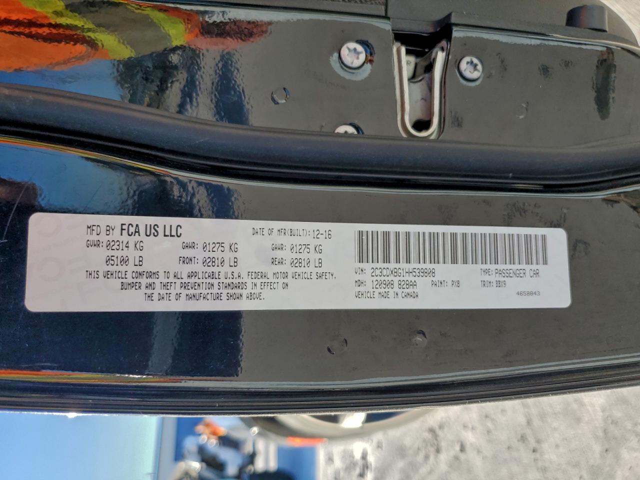 2017 DODGE CHARGER SE photo 12