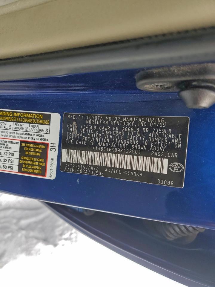 2009 TOYOTA CAMRY LE photo 12