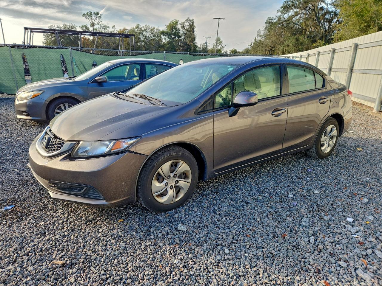 2013 HONDA CIVIC LX — FRONT END damage — photo 1