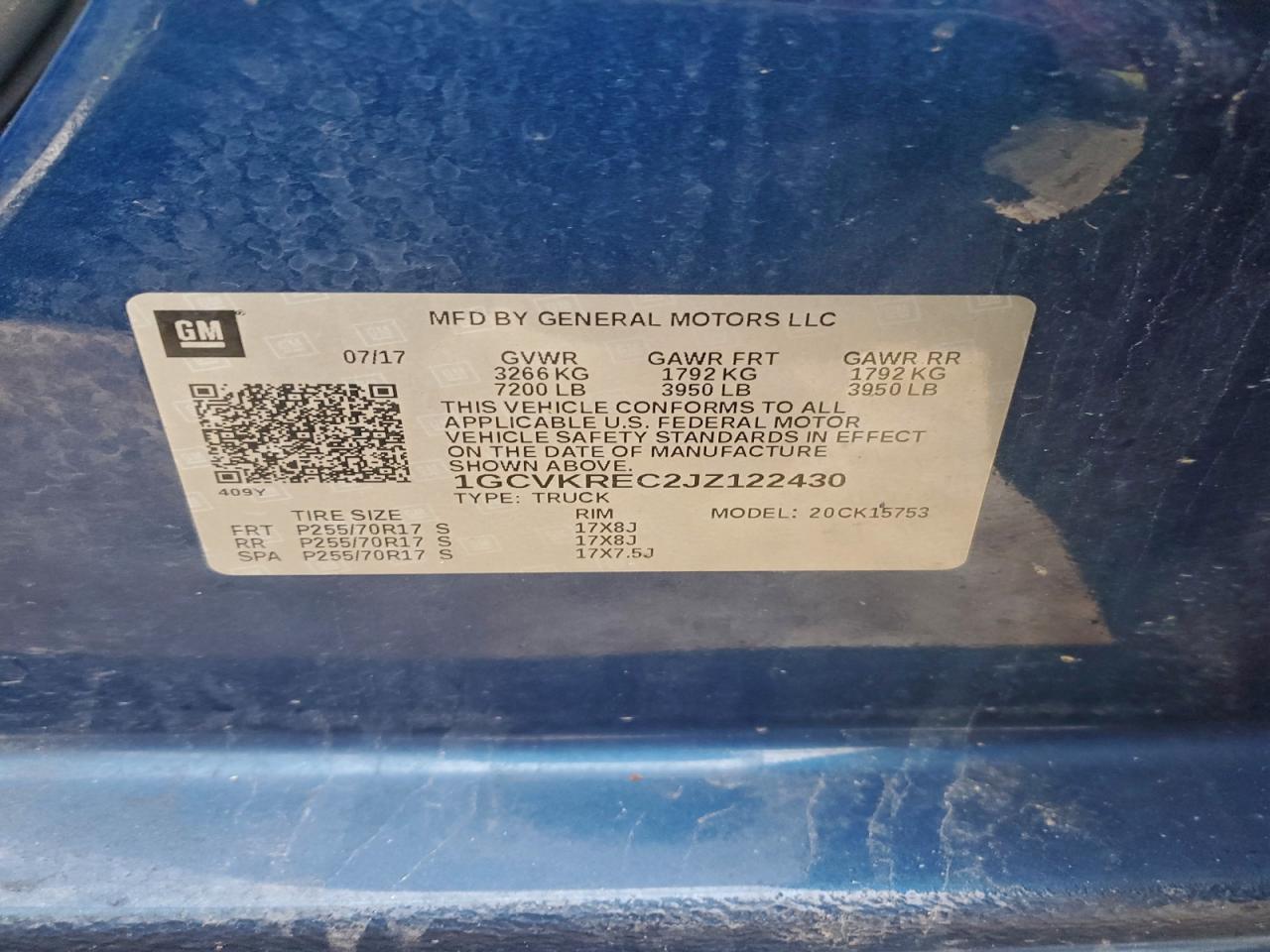 2018 CHEVROLET SILVERADO K1500 LT photo 12