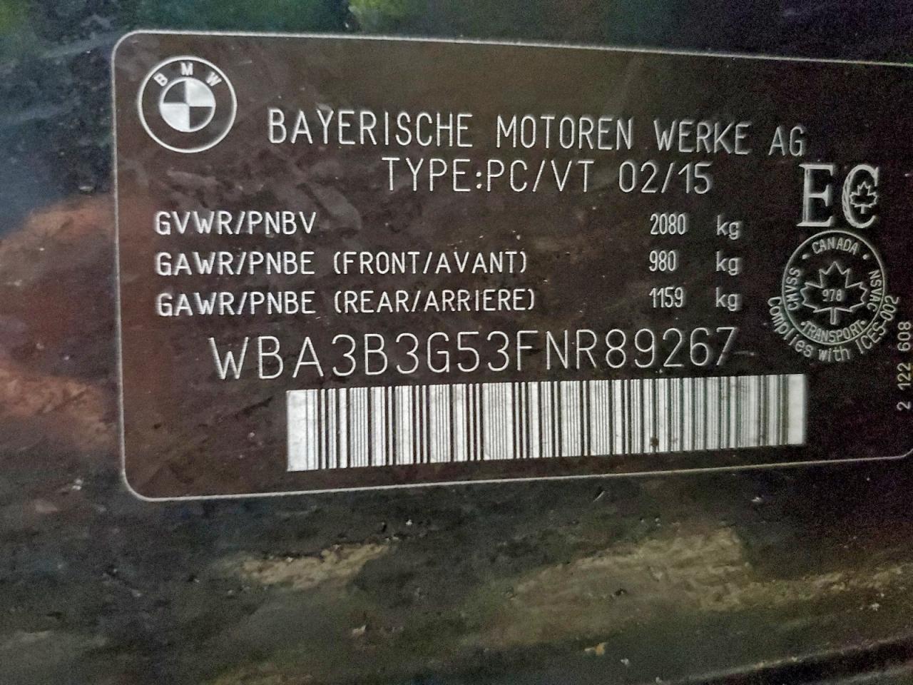 2015 BMW 328 XI photo 12