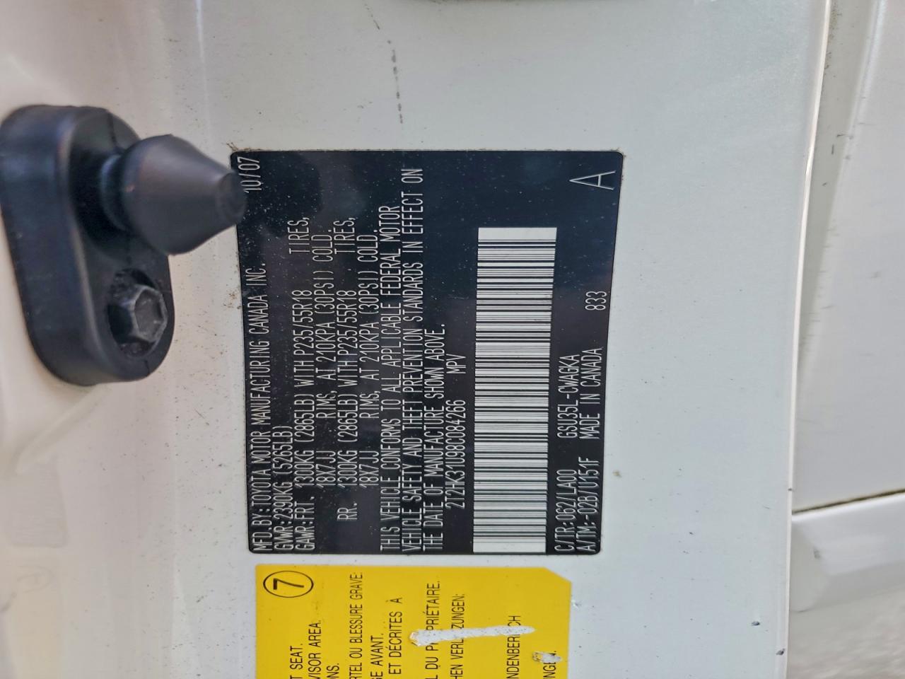 2008 LEXUS RX 350 photo 12