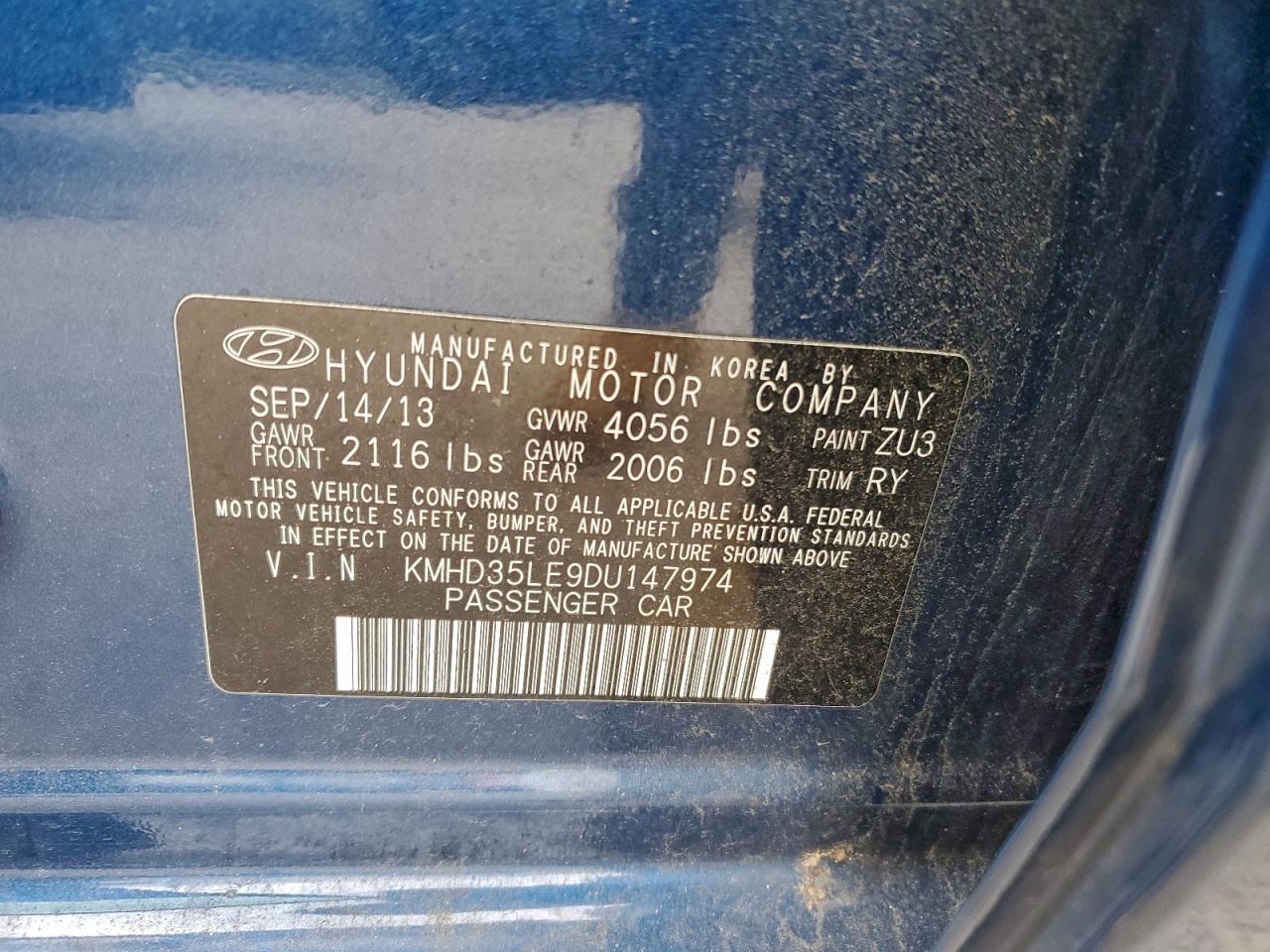 2013 HYUNDAI ELANTRA GT photo 12